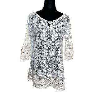Monoreno Swim Lace Swim Coverup
Top, Long Sleeves
